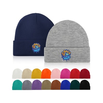 Cuffed Knit Beanie Cap