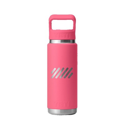 Yeti 26 oz Rambler Straw Bottle with Color-Matched Straw Lid