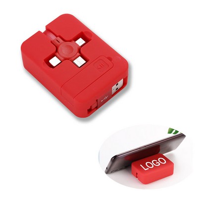 3" 1 Multi Retractable Charging Cable Roll