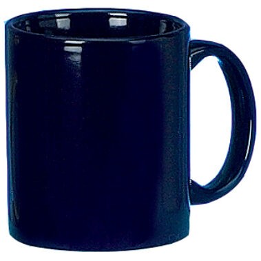11 oz. Classic Ceramic C-Handle Mug,Cobalt Blue