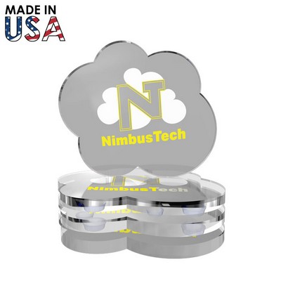 Premium Acrylic Coaster Set - Cloud