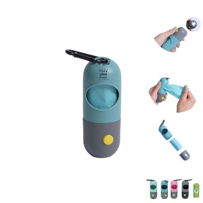 Dog Poop Bag Dispenser With Flashlight
