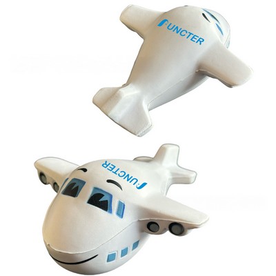 White PU Foam Aircraft Toy Decompression Model Decoration