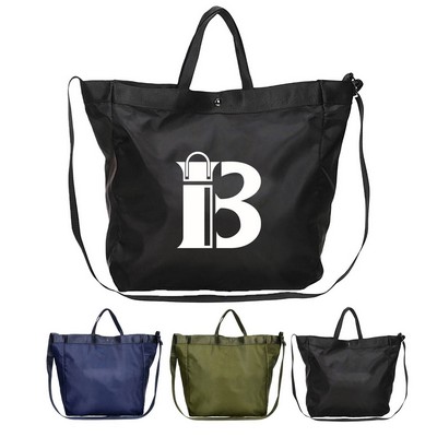 Large Capacity Snap Button Handheld Travel Bag