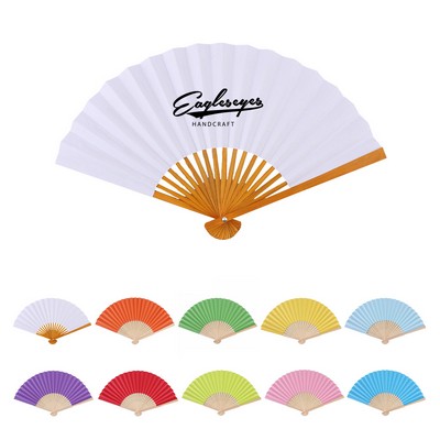 Foldable Bamboo Paper Fan