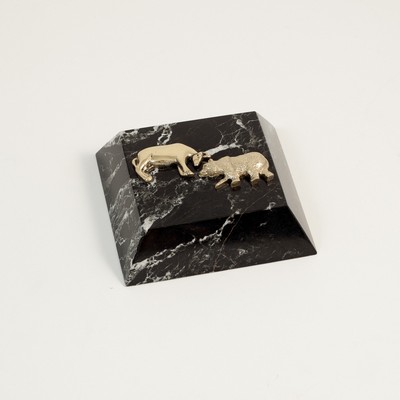 Marble Paperweight - Stock Market