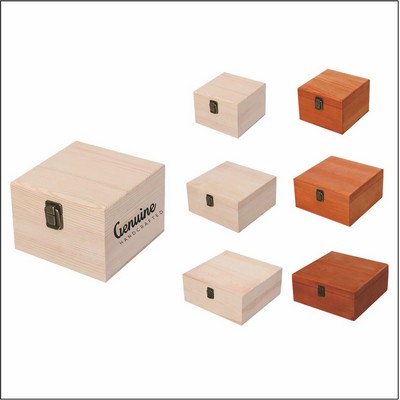 Wooden Box with Clear Slide-Lid