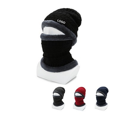 Winter Beanie Hat Scarf Set