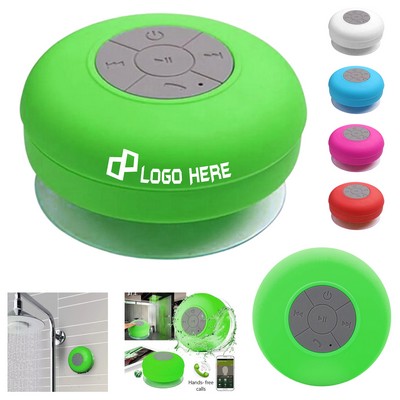 Waterproof Wireless Speaker W/ Suction Cup