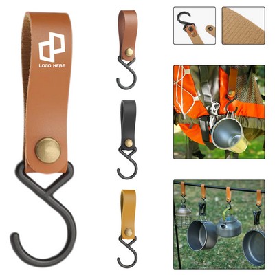S-Type Leather Hook For Camping
