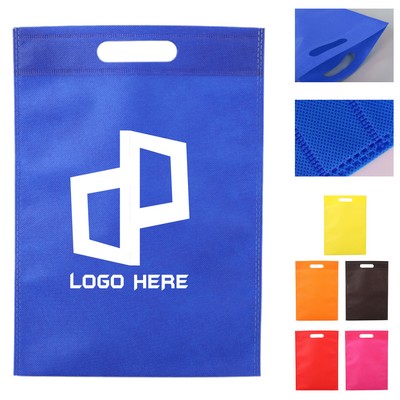 Non-Woven Reusable Tote Bag W/ Die Cut Handles