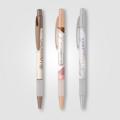 Elite Plastic Matte Metallic Pen - SimpliColor - Full-Color