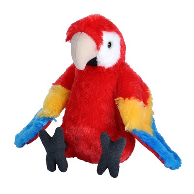8" Mini Cuddlekin Scarlet Macaw Parrot
