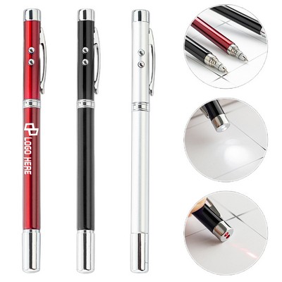 5-In-1 Retractable Aluminum Alloy Ballpoint Pen