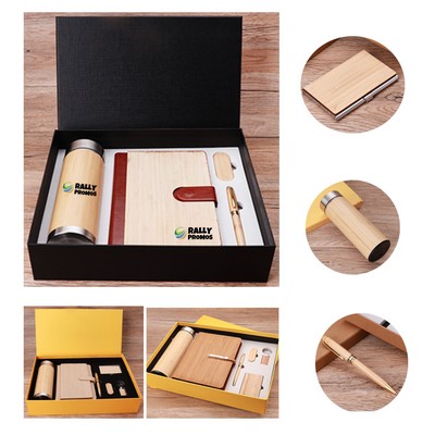 A5 Notebook Bamboo Business Gift Set