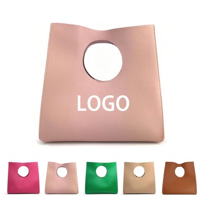 Vintage Minimalist Style Soft Pu Leather Clutch Handbag