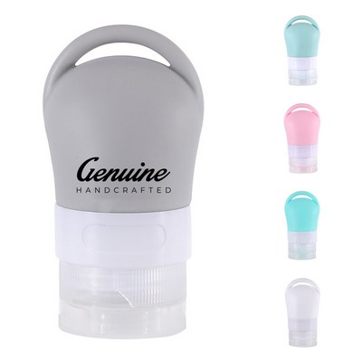 2 oz Portable Mini Silicone Travel Bottle with Buckle