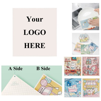 Compostable Wood Pulp Cotton Dishcloth