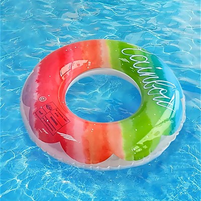 Custom 22" Inflatable Clear Pool Ring