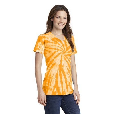 Port & Company® Women's Tie-Dye V-Neck Tee