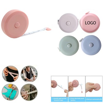 60" Mini Round Retractable Measuring Tape