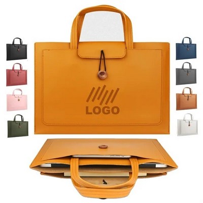 Pu Leather Laptop Business Briefcase