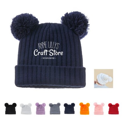 Cozy Double Layer Baby Beanie Hat