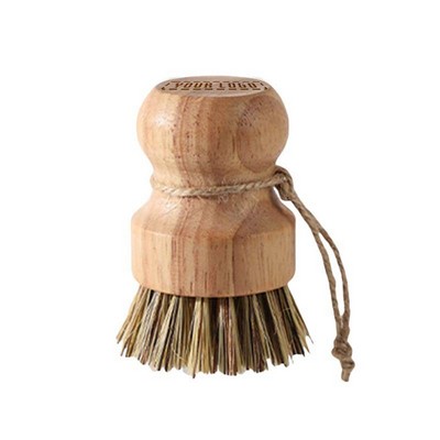 Wood Palm Pot Brush