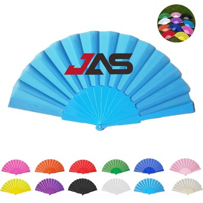 Folding Fabric Hand Fan