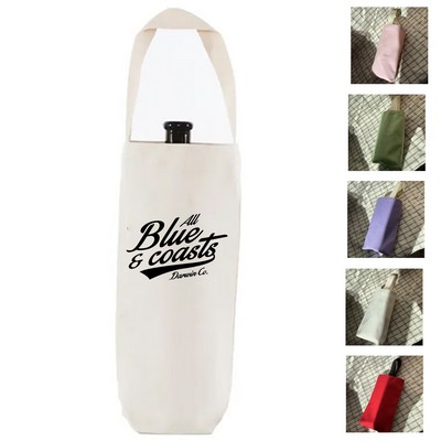 Polyester-Cotton Wine Tote Bag
