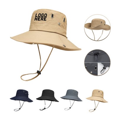 Wide Brim Bucket Hat