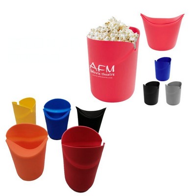 Microwave Foldable Popcorn Silicone Bucket