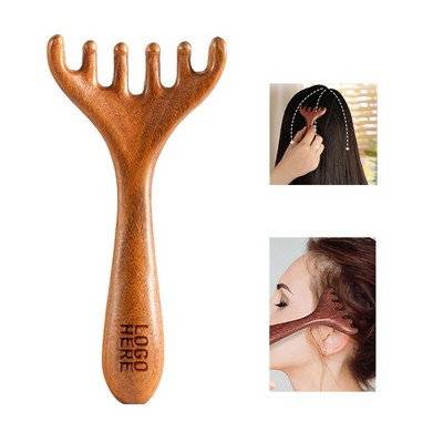 Wooden Head Massager