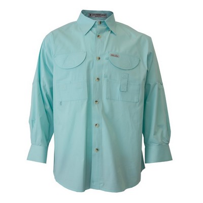 Men's Poly/Cotton Fishing Long Sleeve Shirt ON SALE