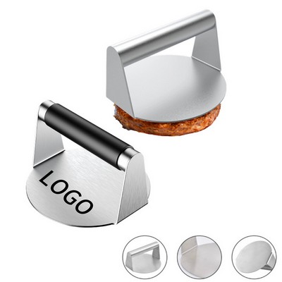 Round Stainless Steel Burger Press