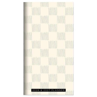 2026-2027 Checkerboard Small Monthly Pocket Planner