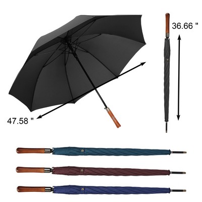Golf Umbrella with Wooden Grip