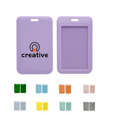 Hard Plastic Vertical ID Badge Holders