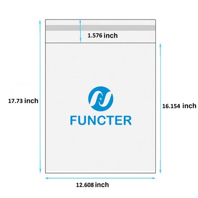 12.608 x 17.73" OPP Self Sealing Cellophane Bags