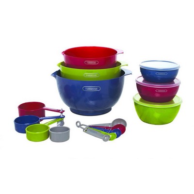 Farberware Professional 18Pc Mix & Measure Set Assored Colors