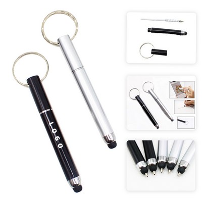 3" 1 Touch Screen Pen With Keyring
