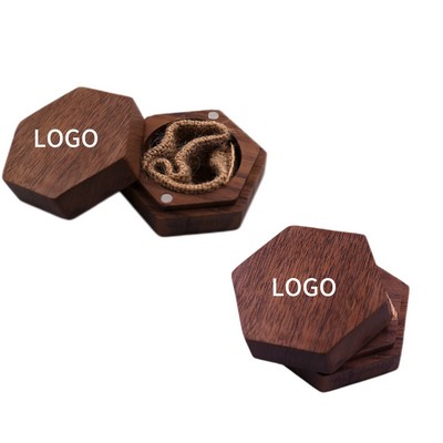 Black Walnut Solid Wood Handmade Jewelry Box