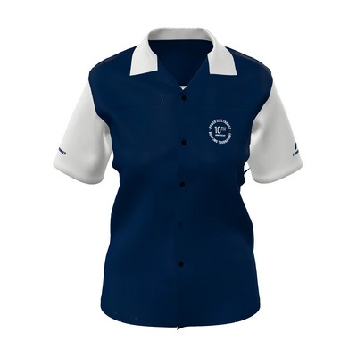 Women's/Girls Short Sleeve Button Up Shirt