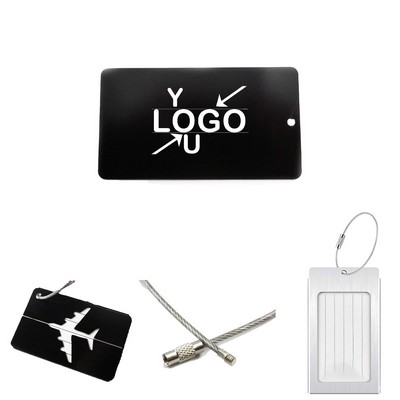 Metal Golf Bag ID Tag and Business Card Holder