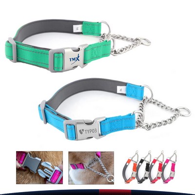 Barkle Reflective Martingale Dog Collar - L