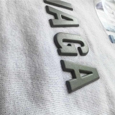 3mm Thick Silicone Label and 1" Heat Transfer with Adhesive Backing