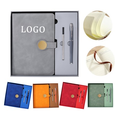 Executive Leather Notebook & Pen Gift Set