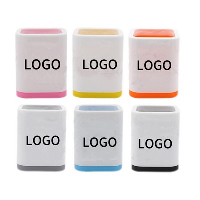 Square Two-Tier Detachable Plastic Pen Organizer