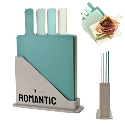 4PCS Plastic Cutting Boards Set