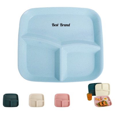 Wheat Straw Compartment Plate
